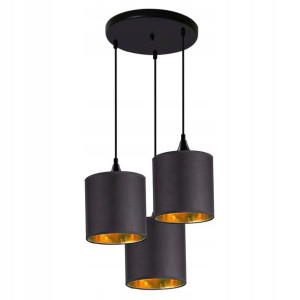 Candellux Lampa wisząca LONG plafon czarna 3xE14
