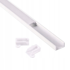 Polux Profil aluminiowy natynkowy biały 1 m