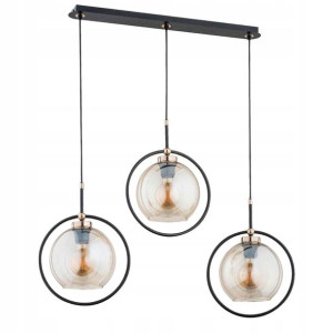 Alfa Lampa wisząca SELDI listwa czarna 3xE27
