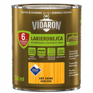 Vidaron Lakierobejca ochronno-dekoracyjna sosna złocista 750 ml