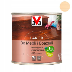 V33 Lakier do mebli i boazerii satyna bezbarwny 250 ml