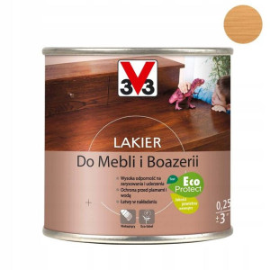 V33 Lakier do mebli i boazerii satyna dąb jasny 250 ml