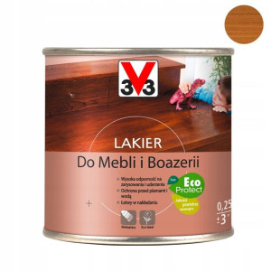 V33 Lakier do mebli i boazerii połysk dąb średni 250 ml