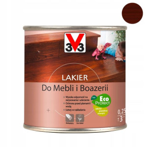 V33 Lakier do mebli i boazerii satyna mahoń 250 ml