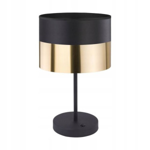 Lampa stołowa Londyn czarno-złota E27 TK Lighting