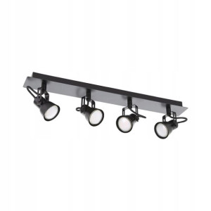 Listwa reflektorowa Trillo czarna 4 x GU10 Inspire