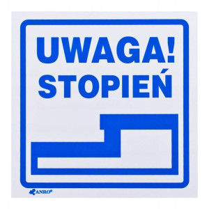 Znak uwaga stopień
