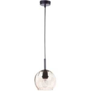Sigma Lampa wisząca COMO 1C szkło czarna 1x60W E27