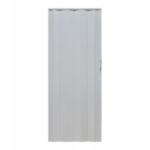 Drzwi harmonijkowe Natura 001P 80 cm dąb biały