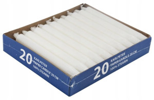 Świeca świeczka 20cm 20szt/opak