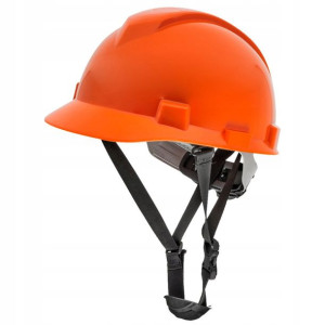 Kask ochronny na budowę pomarańczowy EN397 HDPE