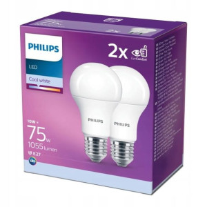 Żarówka LED Philips E27 1055 lm mleczna barwa zimna 2 szt.