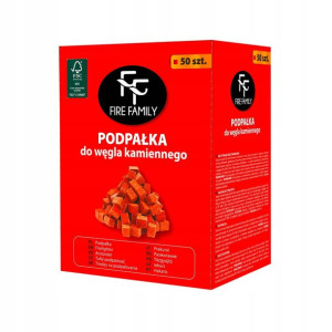 Fire Family Podpałka w kartonie 50 kostek