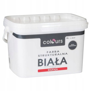 Farba strukturalna Colours Raufaza biały 10 l