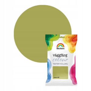 Tester farby Beckers Vaggfarg Colour green hill 0,05 l