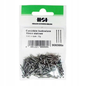 Gwoździe budowlane 1 x 15 mm 30 g