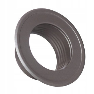 Rozeta Darco z króćcem 120 mm czarna