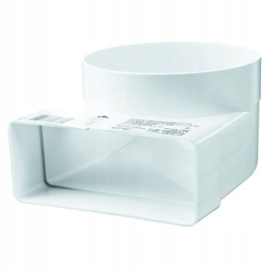Kolanko Włącznikowe Vents 204 x 60 mm 150 mm białe