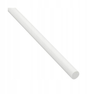 Pręt okrągły PVC 1 m x 12 mm matowy biały STANDERS