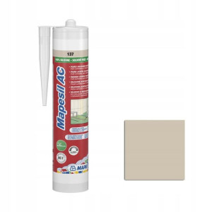 Silikon sanitarny 137 Jasny beż 310 ml MAPEI