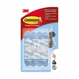 Haczyki małe CLEAR COMMAND 6 szt.