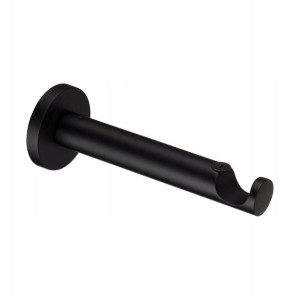 Wspornik do karnisza 19 mm pojedynczy czarny mat 150 mm INSPIRE