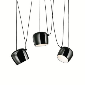 Lampa wisząca EYE 3 czarna - LED, alumiumium