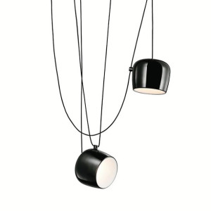 Lampa wisząca EYE 2 czarna - LED, aluminium