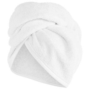Biały Turban Ręcznik Do Włosów