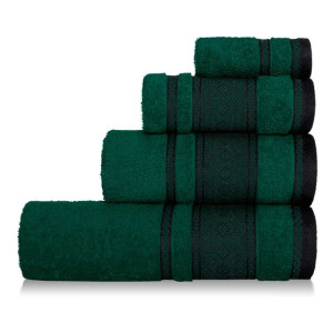 Butelkowa Zieleń Ręcznik 100x150 Welur 100% bawełna