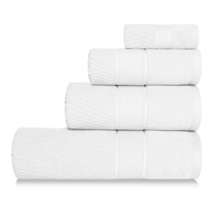 Biały Ręcznik Welurowy Velvet 100x150 100% bawełna