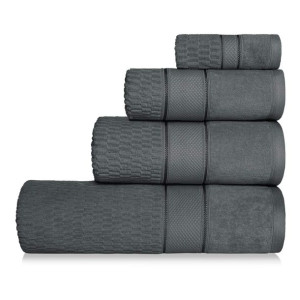 Grafitowy Ręcznik Welurowy Velvet 70x140 100% bawełna