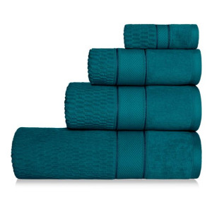 Turkusowy Ręcznik Welurowy Velvet 70x140 100% bawełna