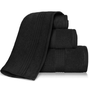 Czarny Ręcznik Bawełniany 70x140 450g/2