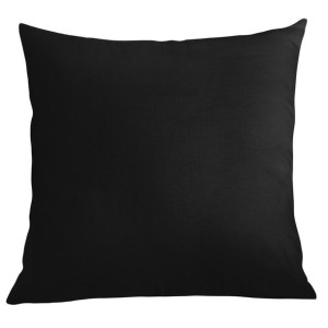 Czarna Poszewka Bawełniana 40x40 Jednokolorowa