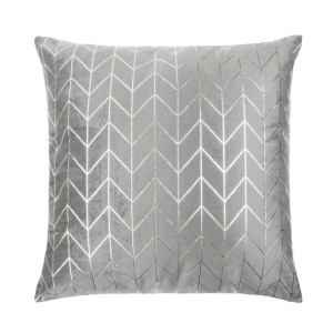 Popielata Poszewka Velvetowa Do Zasłony 45x45