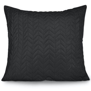 Czarna Poszewka Velvetowa Do Narzuty 45x45
