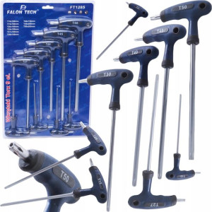 Klucze Wkrętaki Młotki Torx Typ T Zestaw T10-t50 9