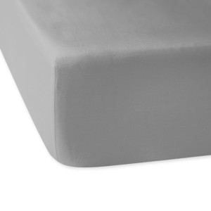 Prześcieradło bawełna satynowa z/g 160x200 popiel