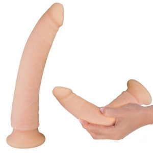 Dildo z przyssawką 24 cm Nature Skin kolor skin