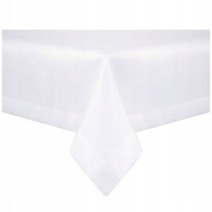 Obrus na Stół Plamoodporny Elegant Biały 140x300