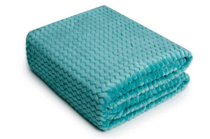 200x220 Koc Mikrofibra Wytłaczana Zygzak Pled Kapa