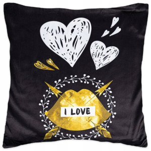 Poszewka 40x40 na Poduszkę Welurowa Heart Velvet