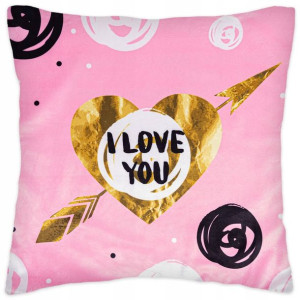 Poszewka 40x40 na Poduszkę Welurowa Heart Velvet