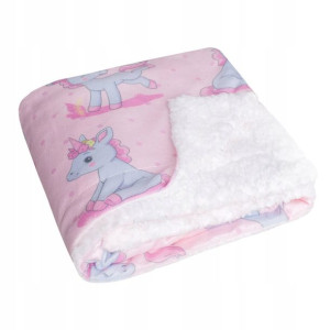 Kocyk Dzieciecy Dwustronny 80x100 Sherpa Milo 004