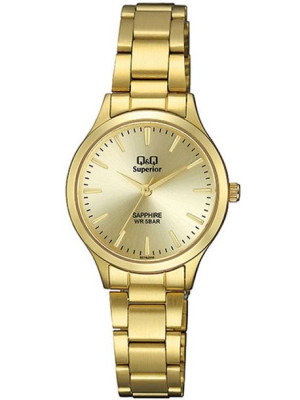 Zegarek Damski Q&Q S279-010 Złoty Bransoleta