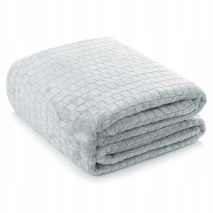 Koc 200x220 Mikrofibra Tłoczony ARDEA Kostka