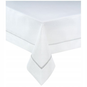 Obrus 120 x 120 Plamoodporny Glamour Silver 391B