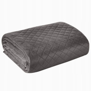 Narzuta 200 x 220 Pikowana Velvet Luiz3 Grafit