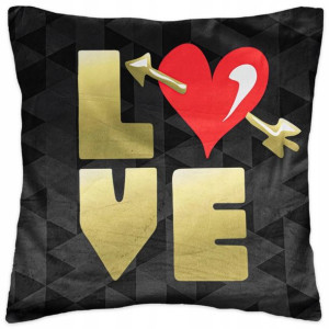 Poszewka na Poduszkę 40x40 Dekoracyjna Heart Welur